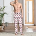 thumbnail image 6 of Lsque Strawberry Blueberry Cream Cake Print Men's Pajama Pants, Lounge Pant - Comfortable Home Wear,Elastic Waistband, Stylish Design-Small, 6 of 9