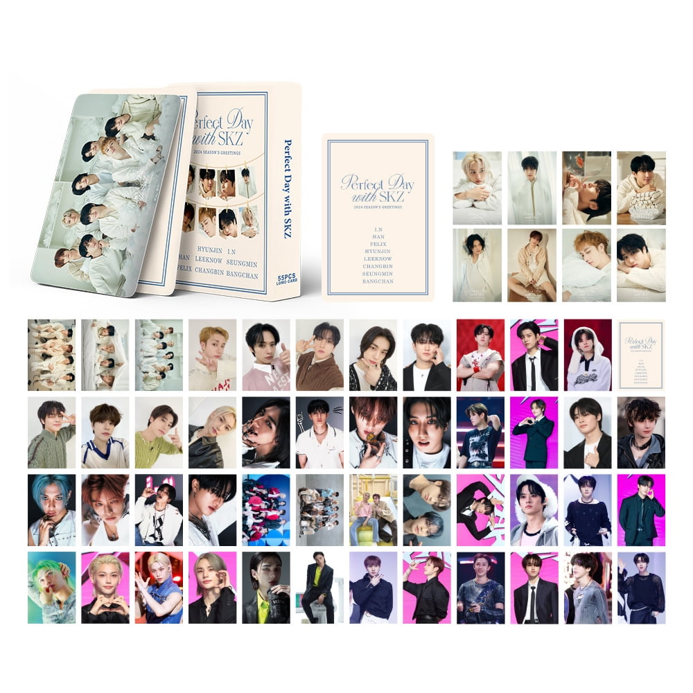 5 Pack/275 Pcs Stray Kids 5 Star Lomo Card Kpop Photocards Greeting Card with Postcards Box