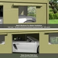 thumbnail image 2 of NETAJE 12'x20' Heavy Duty Portable Outdoor Garage Carport with Side-Opening Door, Roll-up Windows, Four-Hole Base for Car, Green, 2 of 8