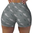 thumbnail image 2 of Fotbe Cute Shark Shorts Sin Costuras – Shorts Deportivos de Cintura Alta para Mujer, Elásticos para Gimnasio, Yoga, Running o Ciclismo-Medium, 2 of 8