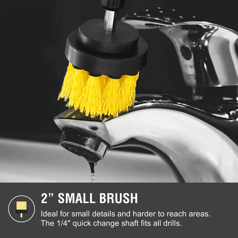 Electric Drill Brush Attachment Kit Brush Nylon Round Cleaning