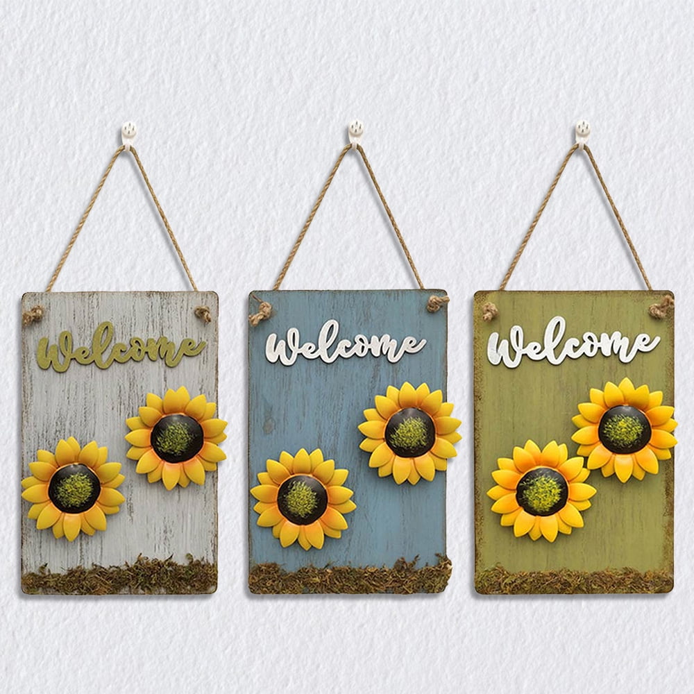 Welcome Decor Porch Sign Welcome to Our Porch Sunflower Decor Porch Decor Sunflower Sign Welcome Sign