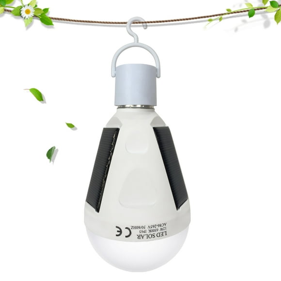Solar Powered Emergency LED Bulb 12W SMD5730 Sensitive Touch Control IP65 Water Resistance Rechargeable Portable