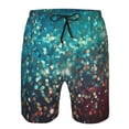 thumbnail image 3 of Logiee Colorful Rainbow Glitter Print Mens Swim Trunks Quick Dry Board Shorts,Breathable Hawaii Beach Shorts Swimwear Bathing Suits-X-Large, 3 of 6