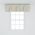 thumbnail image 2 of Ambesonne Camo Window Valance, Neutral Tones Abstract, 54" X 18", Dark Tan Dust Coconut, 2 of 3