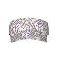 thumbnail image 2 of Kdxio Lavender Flowers Print Sun Visor Hat Golf Visor Adjustable Velcro Outdoor Sports Cap for Men Women, 2 of 7