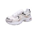 thumbnail image 3 of Domzle Women's Chunky Fashion Sneakers Gym Workout Tennis Shoes Mesh Breathable Athletic Platform Thick Casual Walking Sports Shoes Khaki 42, 3 of 7