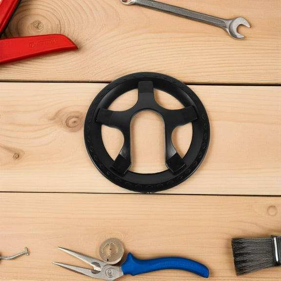 Supvox Universal Bike Chainring Guard Black Plastic for Mountain and Fixed Gear Bikes