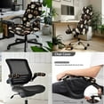 thumbnail image 2 of FKELYI Coffee Chocolate Print Office Chair Slipcover with 2 Pcs Stretchable Armrest Covers High Back Swivel Boss Chair Protector Cover Anti-Dust Armchair Decor, Small, 2 of 6