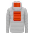 thumbnail image 4 of Fesfesfes Outdoor Warm Puffer Jacket for Men and Women Heated Coat For Riding Skiing Outdoor Coat Charging Heated Coat Hoodie Jacket Sale Clearance, 4 of 5