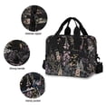 thumbnail image 3 of FORMRS Reusable Lunch Bag for Work School Leakproof Insulated Cooler with Adjustable Shoulder Strap, Dark Flowers Pattern, 3 of 6