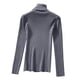 thumbnail image 3 of Otoño Invierno 2020, suéteres de punto de cuello alto para mujer, suéter ajustado de manga larga Gris Yuyangstore Suéter de punto de mujer, 3 of 8
