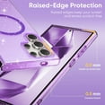 thumbnail image 5 of Dteck for Samsung Galaxy S24 Ultra Case, S24 Ultra Magnetic Case Compatible with MagSafe, Glitter Full Body Protective Cover Slim TPU Transparent Bling Phone Case for Samsung S24 Ultra 6.8 Inch,Purple, 5 of 7