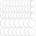 thumbnail image 1 of CPDD 50 Pieces Acrylic Circle Blanks Clear Acrylic Keychain Blanks Ornaments Blanks Acrylic Rounds for Keychain, Craft and DIY Project, 2 Inch and 3 Inch - -, 1 of 7