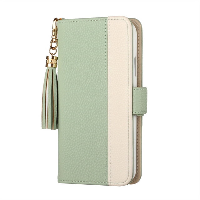 PU Leather Case With Card Holder Kickstand Shockproof Flip Cover For Samsung Galaxy A20/A22/A32/A41/A53/S22 Ultra, Wallet Book Stand Folio Card Holder Phone Cover