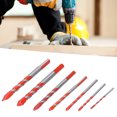 thumbnail image 1 of Drill Bit Set,Tungsten Carbide Multi Purpose Drilling Bit Kit Impact Screwdriver Bit Set Bits Accessory for Ceramic Tile Concrete Glass Drilling, 1 of 8