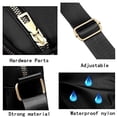 thumbnail image 5 of Lightweight Crossbody Bags for Women Shoulder Bag Purse Nylon Soft Travel Handbag with Multi Pockets,20*16*7cm,Black, 5 of 6