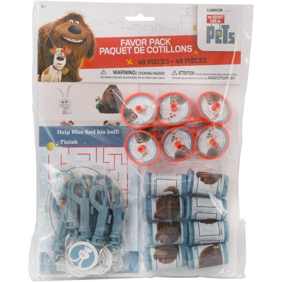 Unique Industries Assorted Colors Party Favors, 48 Count