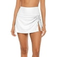 thumbnail image 6 of Women Swim Skirt Drawstrings Sides Swim Shorts Bathing Suit Skirted Swimsuit Bottom, 6 of 7