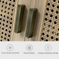 thumbnail image 6 of 43" Storage Sideboard Cabinet, Tina's Home 3 Rattan Doors Wooden Buffet Adjustable Shelves Bedroom, 6 of 8