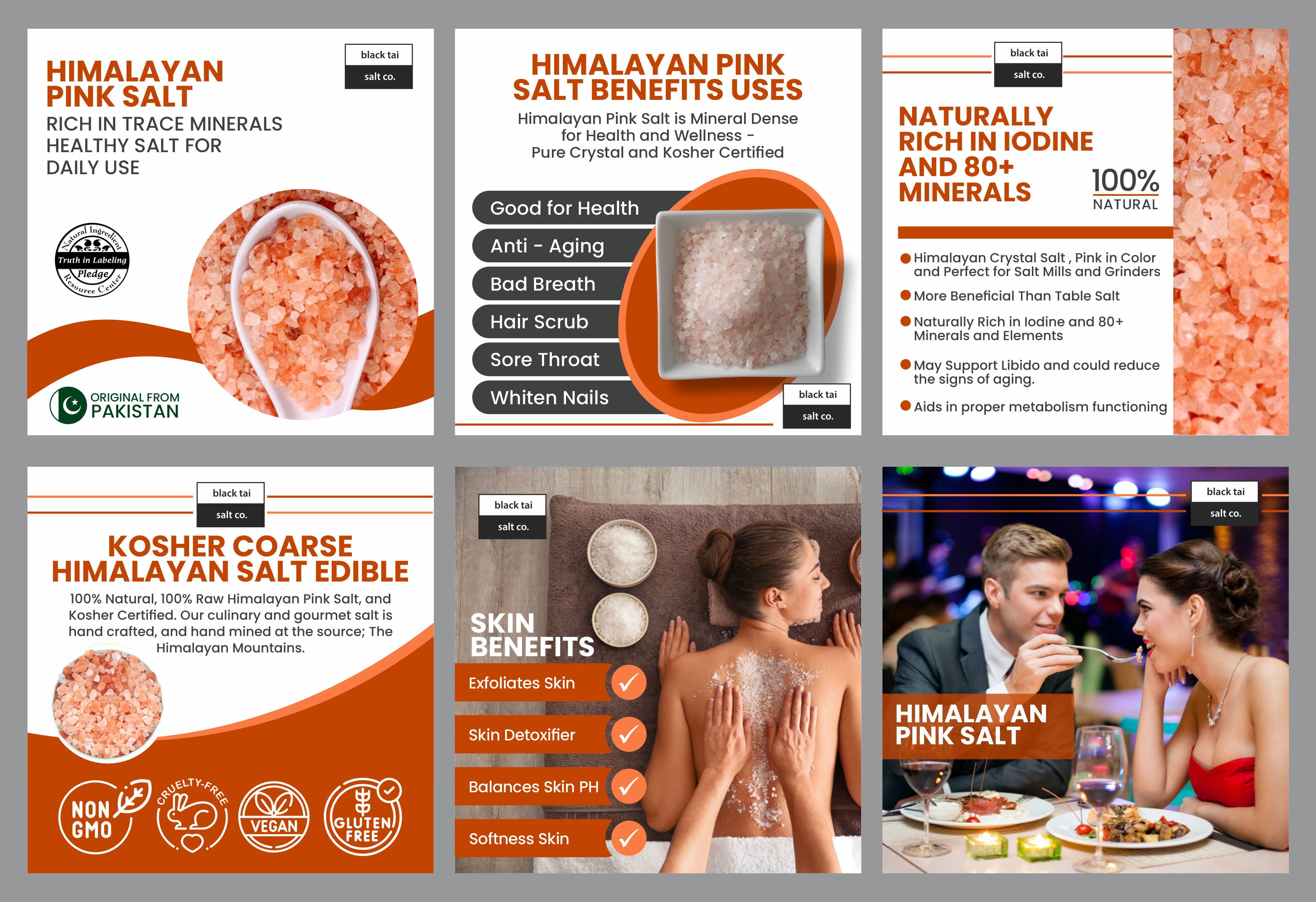 40 LBS Finely Ground Himalayan Salt Natural Himalayan Pink Salt, Fine Grain | Mineral-Rich Fine Salt for Cooking, Seasoning, Gourmet Food, and Wellness