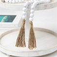 thumbnail image 5 of Farmhouse Wood Beads Garland Decor, Wooden Beads for Home Decor with Tassels, Rustic Country Decor for Table, Wall Etc, 5 of 5