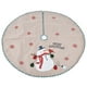 thumbnail image 5 of Alfombra de muñeco de nieve para árbol de Navidad, falda de muñeco de nieve para árbol de Navidad, cuadros blancos y verdes para protección del suelo, 110cm/43,3 pulgadas, 5 of 14