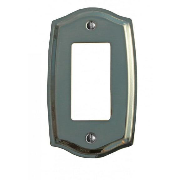 Switchplate Bright Solid Brass Single GFI | Renovator's Supply