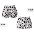 thumbnail image 5 of Haiem Cute Animal with Cow No Front Seam Biker Shorts for Women Yoga Workout Gym Bike Shorts with Tummy Control Moisture-Wicking-X-Large, 5 of 9