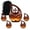 Brown Tree Urns-1, variant on MUKTIVE Tree Cremation Burial Urns for Human Ashes Adult Female, Black Combo Sets Decorative Memorial Funeral Urn for Ashes Father & Mother, Human Urns for Adult (1 Large 10 ", 4 Keepsake 3 ")