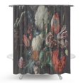 thumbnail image 6 of Floral 3D Print Shower Curtain for Bath Polyester Waterproof Fabric Shower Curtain Bathroom Decorations Accessories Set, 6 of 10