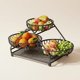 thumbnail image 2 of predolo Cesta de Frutas de Metal de Varios Niveles Multifuncional Cesta de Frutas Metálica Ahorra Espacio Soporte Escalonado para Aperitivos para Comedor, 2 of 9