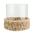 thumbnail image 2 of (2 pack) Better Homes & Gardens Decorative Hyacinth Hurricane Pillar Candle Holder, Brown, 2 of 8
