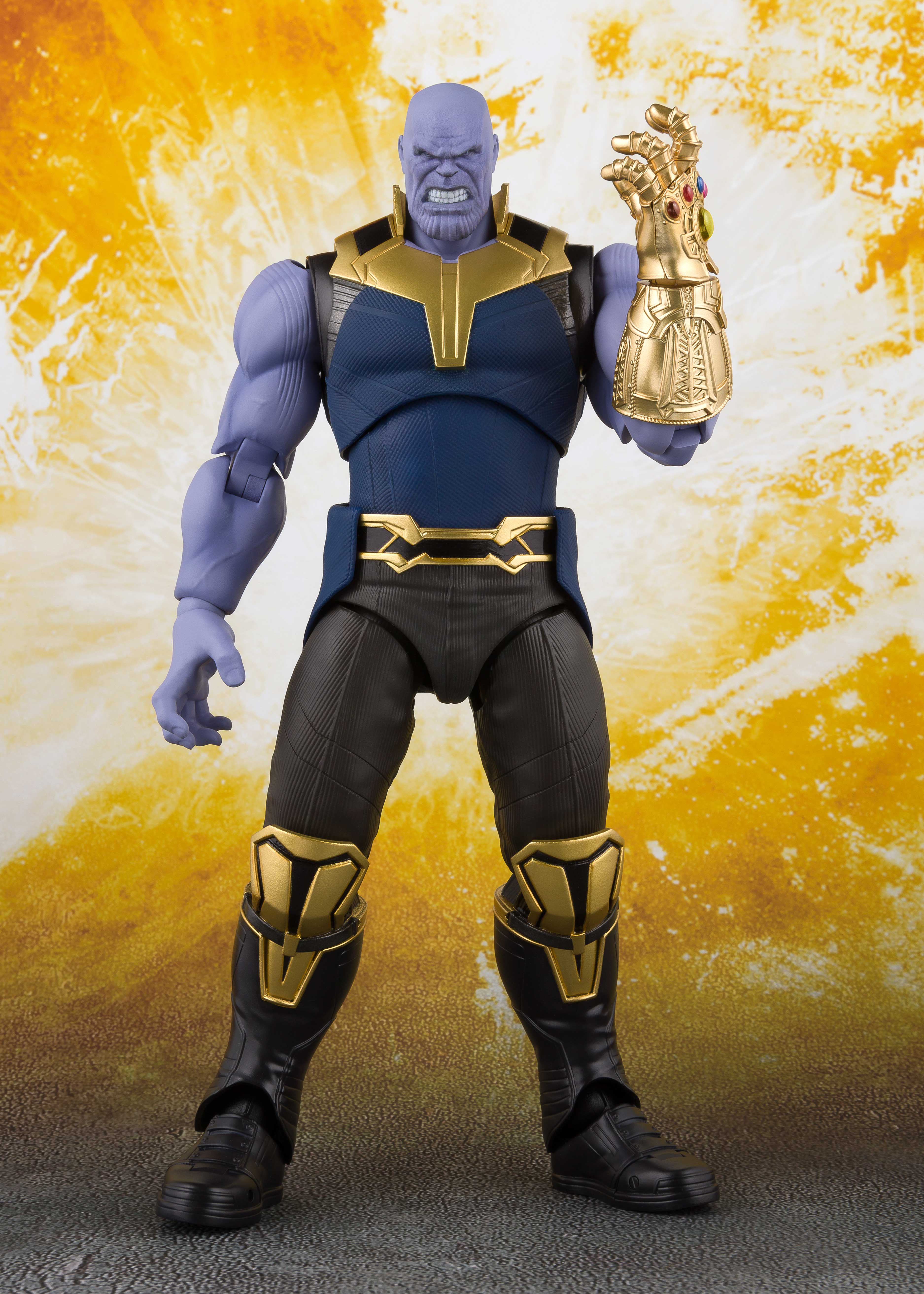 S.H.Figuarts Avengers Infinity War Thanos Spider-Man Captain America Figure Toy 