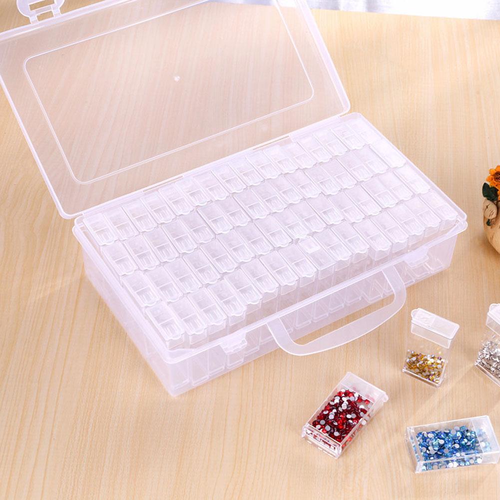 Diamond Art Painting Bead Seed Storage Container Box Organizer 64 Grid- D1G8 - image 2 of 9