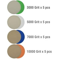 20Pcs 4Inch Hook&Loop Wet/Dry Sanding Discs 3000 5000 7000 10000 Grit Sandpaper