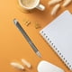 thumbnail image 5 of Bolígrafo telescópico portátil de metal negro | Tinta de secado rápido suave | Diseño compacto retráctil | Empuñadura ergonómica | Bolígrafo de oficina duradero | Acabado mate clásico | 2ml, 5 of 6
