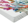 thumbnail image 2 of Ambesonne Colorful Fitted Sheet, Anchor Corals Seaweed, Twin XL Size, Caramel Multicolor, 2 of 3