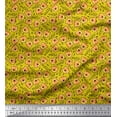 thumbnail image 1 of Soimoi Cotton Poplin Fabric Text & Tiger Face Cartoon Print Fabric by Yard 42 Inch Wide, 1 of 3