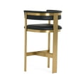 thumbnail image 6 of Modrest Boswell - Modern Black + Matte Gold Barstool, 6 of 6