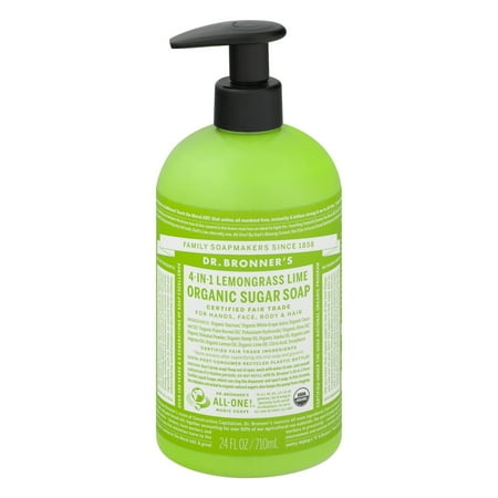 Dr. Bronner's Lemongrass Lime Sugar Pump Body Wash - 24