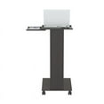 thumbnail image 2 of Inval Laminate Mobile, Rolling Office Laptop Cart, Espresso, 2 of 2