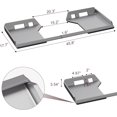 thumbnail image 3 of 1/2" Skid Steer Cut Out Mount Plate, Universal Quick Attach Skid Steer Attachment Plate, 9000 Lbs, Rust-Proof Coating, Compatible with Kubota, and Tractors, 3 of 7