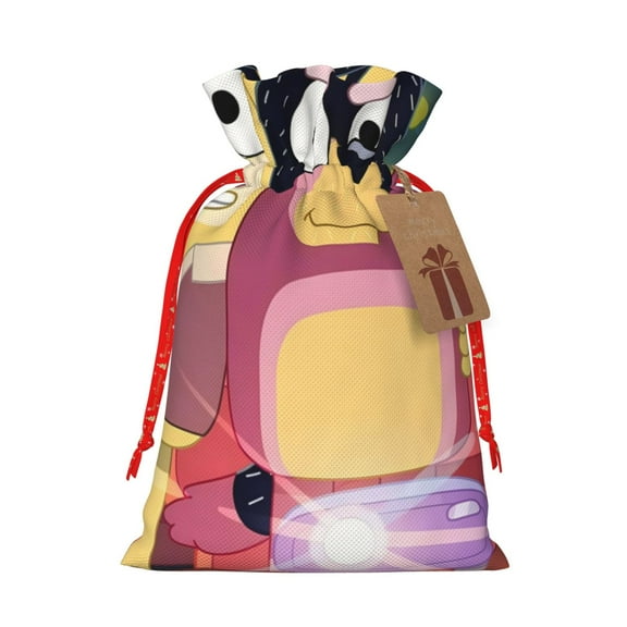 Kowoue Bluey Pattern Gift Bags ,Party Gift Bag, Christmas Goody Bags for Christmas Holidays Party Favors and Presents-Small