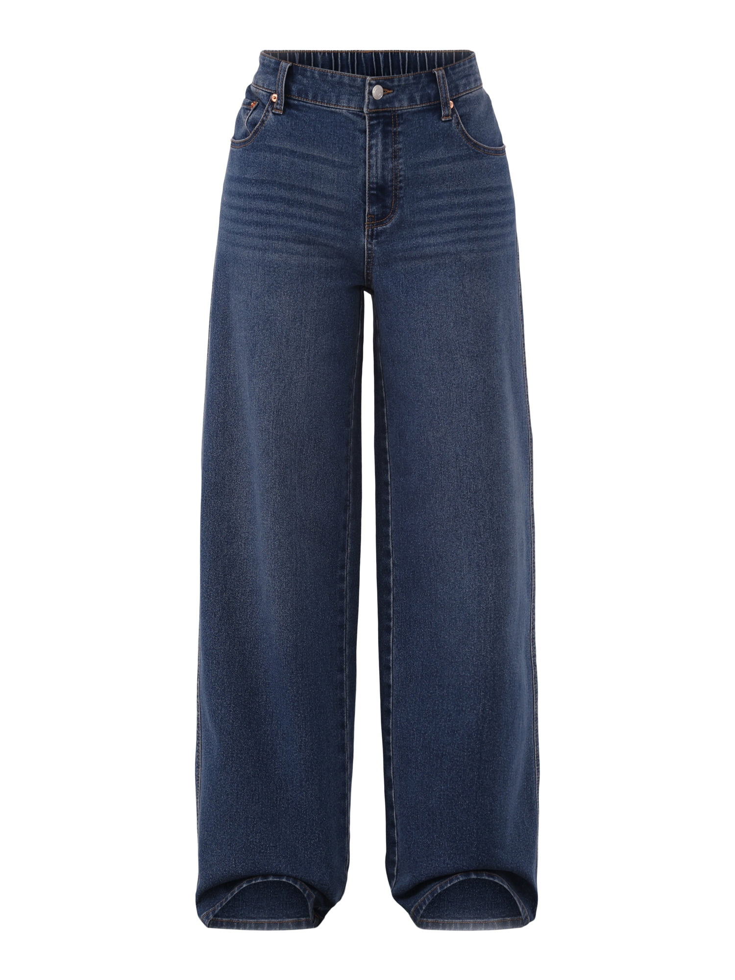 No Boundaries Baggy Wide Leg Jeans, Women's and Women's Plus