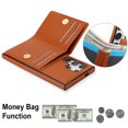 thumbnail image 2 of Allytechgroup Wallet Case Cover for Samsung Galaxy S25 Ultra, with Ring Holder Cards Slots Premium PU Leather TPU Back Cover Shockproof RFID Blocking Phone Case for Samsung Galaxy S25 Ultra, Brown, 2 of 7