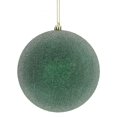 thumbnail image 1 of Vickerman N172474D Boule d'Ornement Glacée Verte de Minuit, 1 of 2