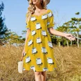 thumbnail image 2 of Electric Toaster (gold) Sleeveless Dress Women's dress womens dress fairy evening dresses ladies, 2 of 6