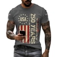 thumbnail image 4 of Trgacdwlo S-5XL Waffle Mens 4th of July Shirts Independence Day 250 Anniversary USA T Shirt 1776-2026 Flag Print Patriotic Shirts for Men Big and Tall, 4 of 4