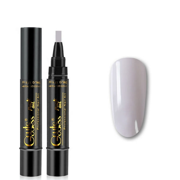 Lápiz de gel para uñas, gel para uñas en lápiz, no requiere aceite ni capa superior para niñas, para dibujo de uñas artísticas, lápiz de esmalte de 5 ml